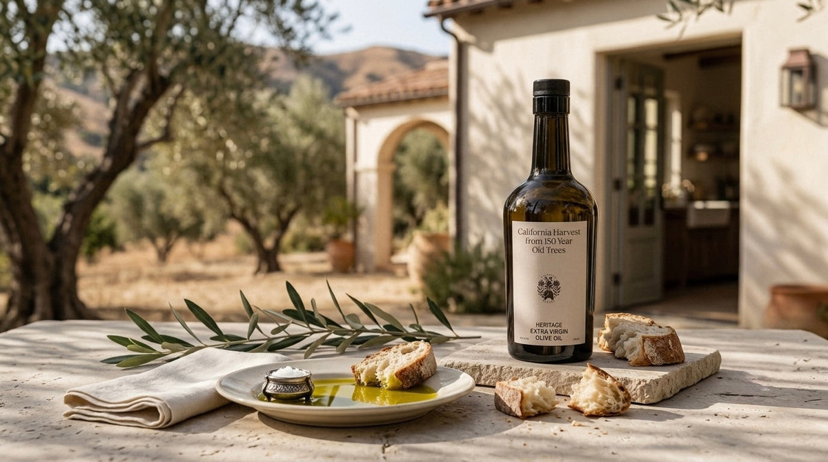 WHY WE CHOSE IT · Nº 04 — Heritage Extra Virgin Olive Oil