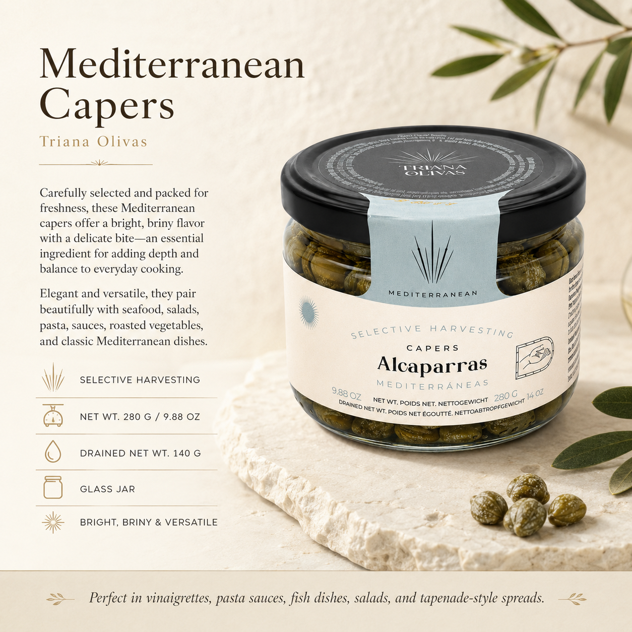 Triana Olivas Mediterranean Capers – detail view 2