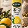 Mantova Sicilian Lemon Extra Virgin Olive Oil Spray with fresh lemons
